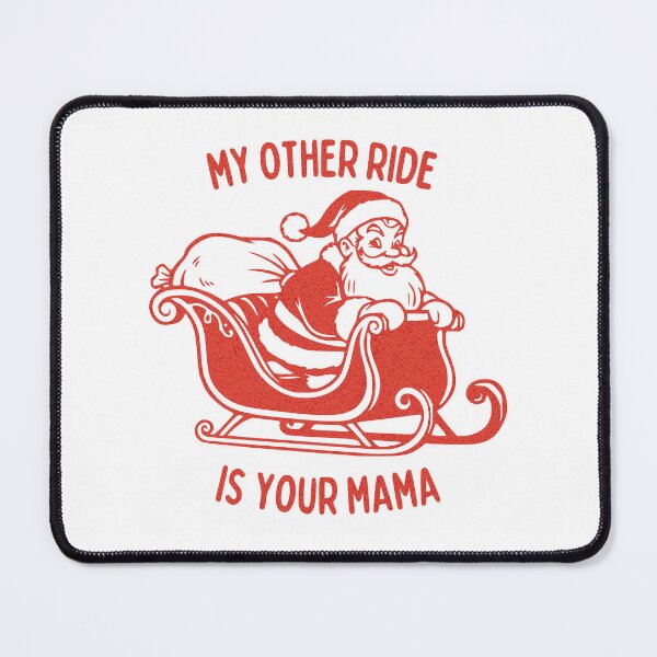 Item preview, Yo Mama Joke Retro Style Naughty Santa Christmas designed and sold by TackyTime.