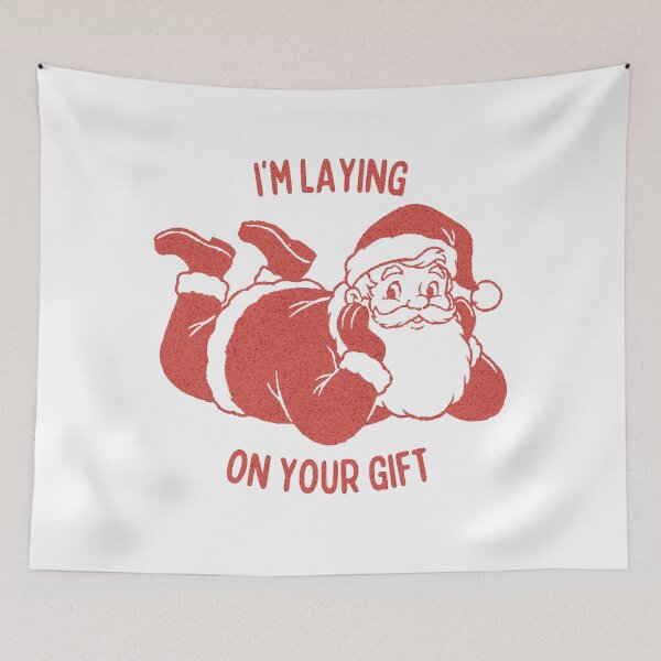 Item preview, Dirty Gift Retro Style Naughty Santa Christmas designed and sold by TackyTime.
