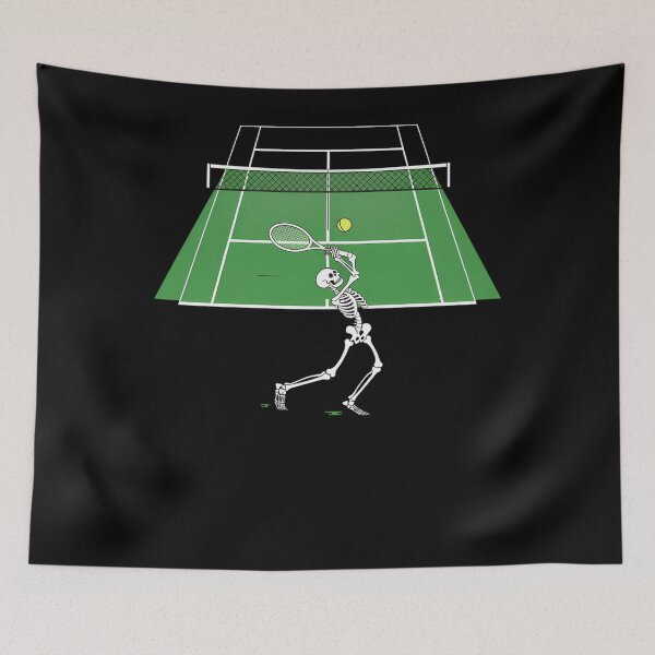 Item preview, Funny Halloween Skeleton playing Tennis designed and sold by JulienAureo.