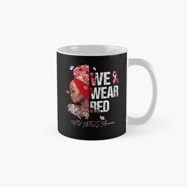 Item preview, Black Women We Wear Red HIV AIDS Awareness designed and sold by LooseThreades.