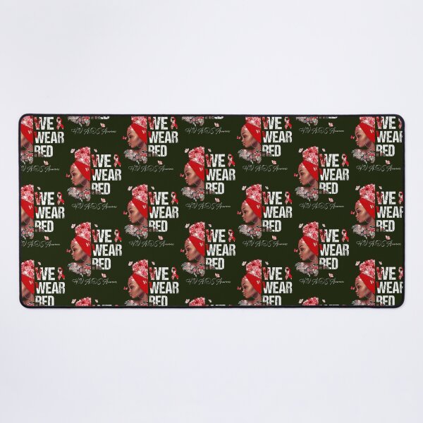Item preview, Black Women We Wear Red HIV AIDS Awareness designed and sold by LooseThreades.