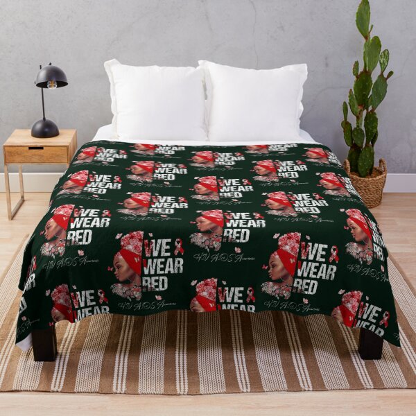 Item preview, Black Women We Wear Red HIV AIDS Awareness designed and sold by LooseThreades.