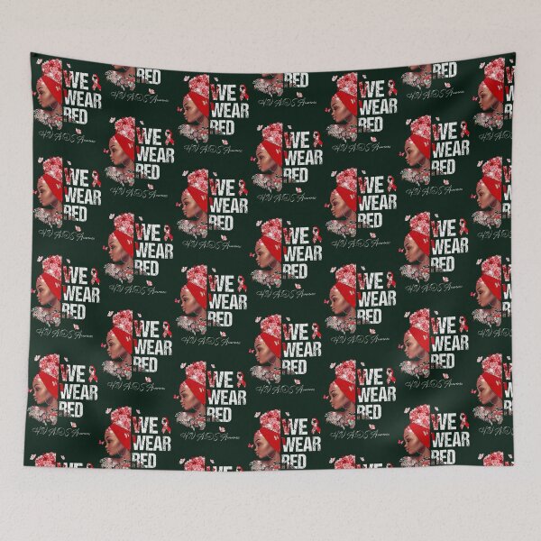 Item preview, Black Women We Wear Red HIV AIDS Awareness designed and sold by LooseThreades.