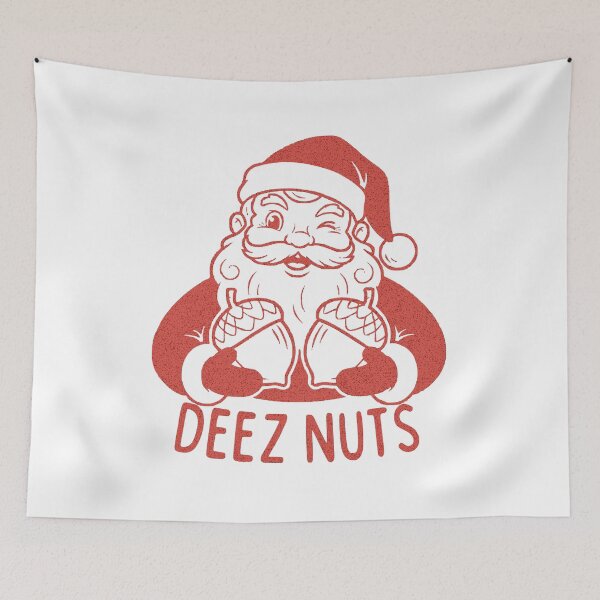 Item preview, Dirty Nuts Joke Retro Style Naughty Santa Christmas designed and sold by TackyTime.