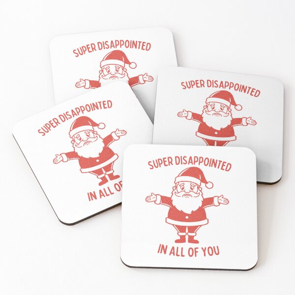 Item preview, Funny Disappointed Retro Style Naughty Santa Christmas designed and sold by TackyTime.