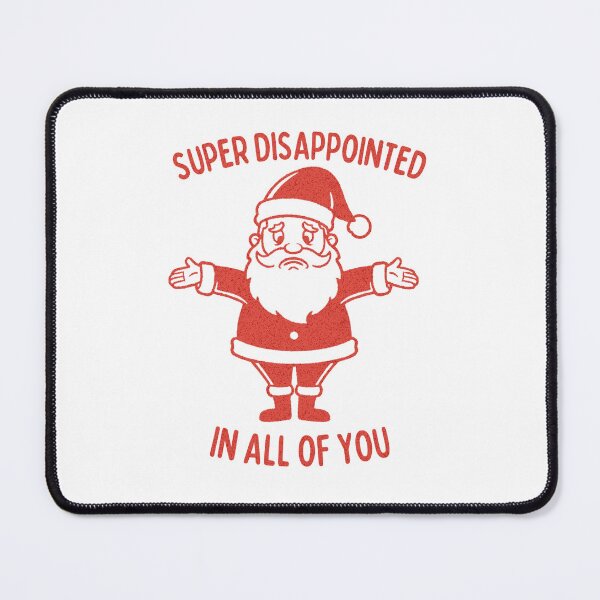 Item preview, Funny Disappointed Retro Style Naughty Santa Christmas designed and sold by TackyTime.