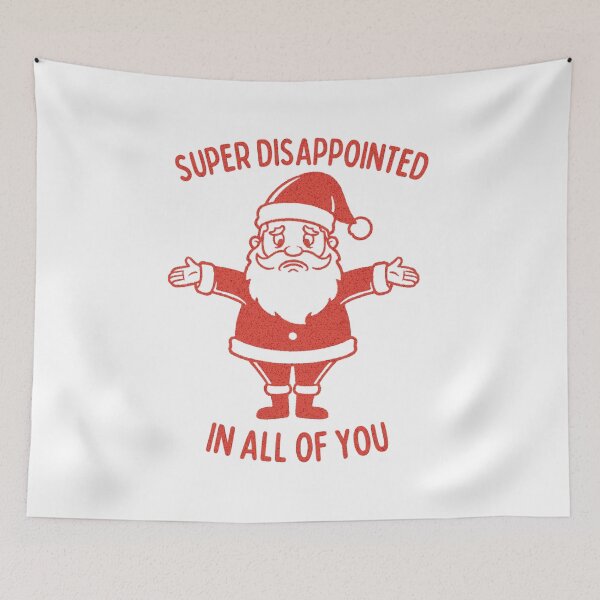 Item preview, Funny Disappointed Retro Style Naughty Santa Christmas designed and sold by TackyTime.