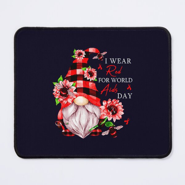Item preview, Gnome I Wear Red World Aids Day designed and sold by LooseThreades.