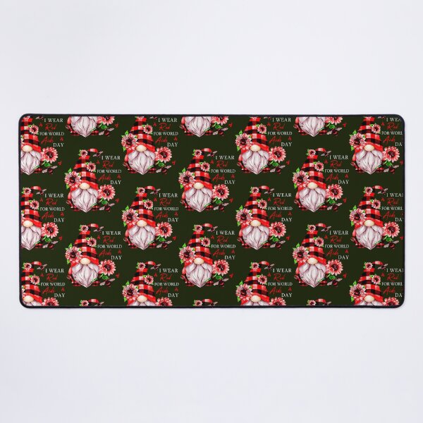 Item preview, Gnome I Wear Red World Aids Day designed and sold by LooseThreades.