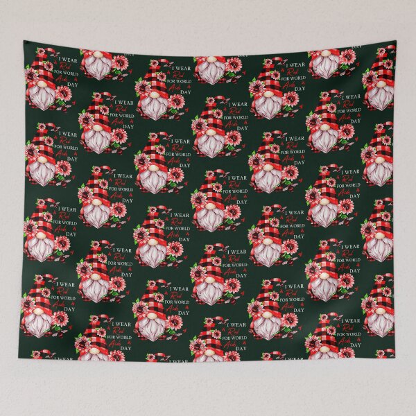 Item preview, Gnome I Wear Red World Aids Day designed and sold by LooseThreades.