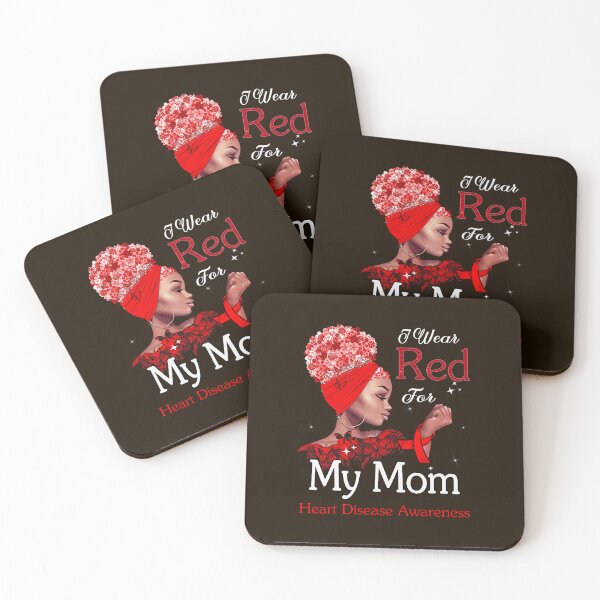 Item preview, Heart Disease Awareness Black Girl I Wear Red For My Mom designed and sold by LooseThreades.