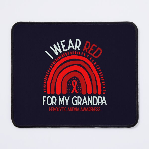 Item preview, Hemolytic Anemia Awareness I Wear Red For My grandpa Premium designed and sold by LooseThreades.