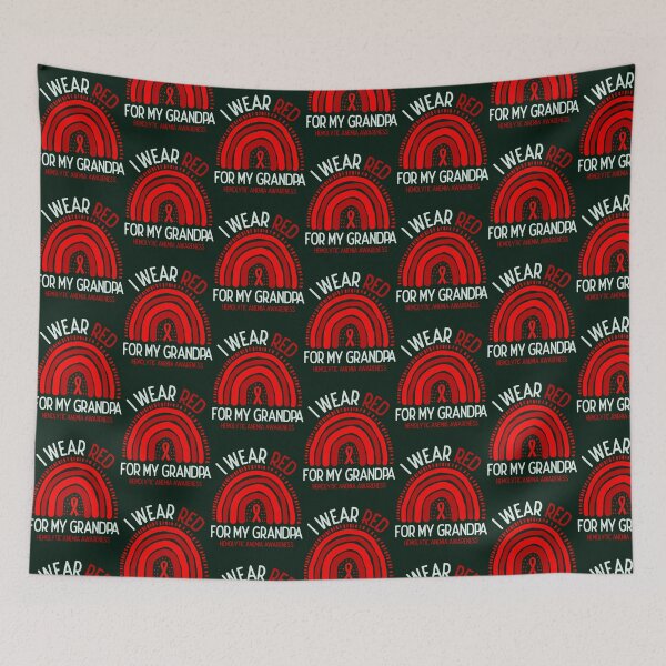 Item preview, Hemolytic Anemia Awareness I Wear Red For My grandpa Premium  designed and sold by LooseThreades.