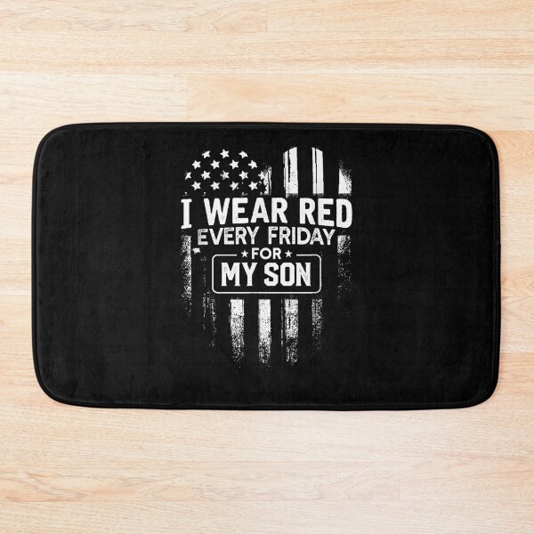 Item preview, I Wear Red Every Friday For My Son Mom Dad Tee designed and sold by LooseThreades.