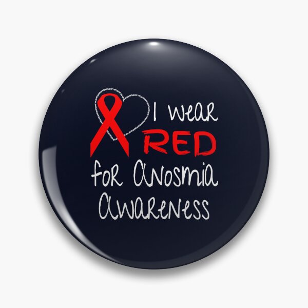 Item preview, I Wear Red For Anosmia Awareness Ribbon designed and sold by LooseThreades.