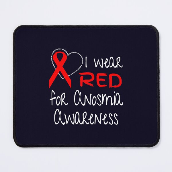 Item preview, I Wear Red For Anosmia Awareness Ribbon designed and sold by LooseThreades.