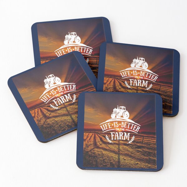 Item preview, Life Is Better On The Farm backgroud sunset designed and sold by vincentmarcus.