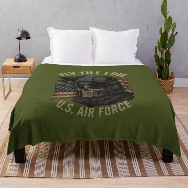 Item preview, Fly Till I Die – Gritty U.S. Air Force Skull Pilot Tactical T-Shirt Design designed and sold by getpressedshirt.