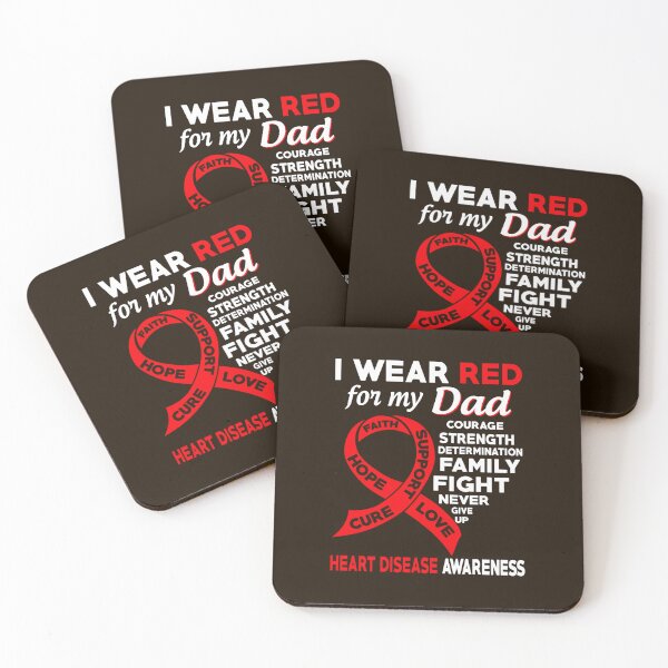 Item preview, I Wear REd for My Dad Heart Disease Awareness designed and sold by LooseThreades.
