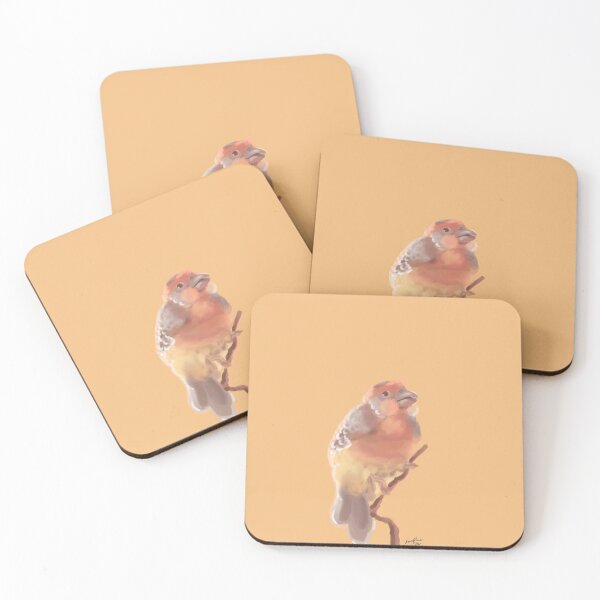 Item preview, Peach Chickadee - Mindful Mandalas for the Spirit  designed and sold by Loveflows.