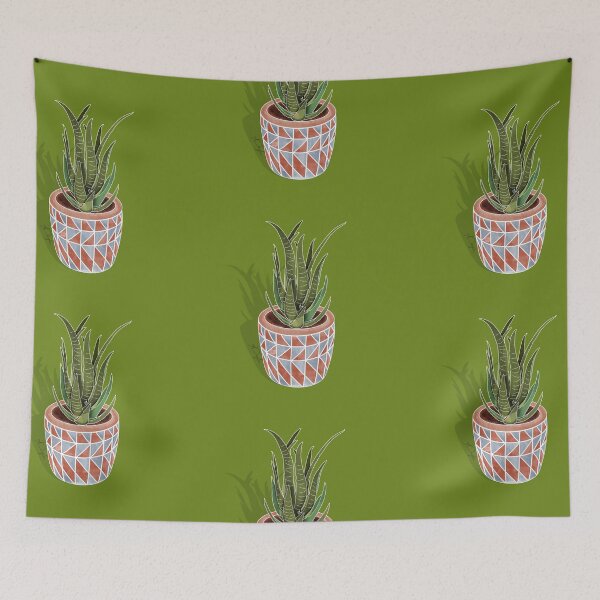 Item preview, Elegant Watercolor Botanical Art Print - Succulent in Geometric Terracotta Pot designed and sold by the-coin-jar-co.