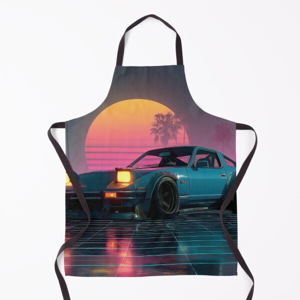 Item preview, Retro Sunset Drift – Neon Dreams designed and sold by ArgentoArt.