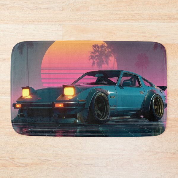 Item preview, Retro Sunset Drift – Neon Dreams designed and sold by ArgentoArt.