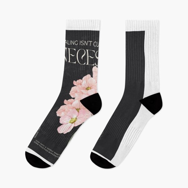 Item preview, Healing Isn’t Cute, It’s Necessary – Floral Quote Art designed and sold by Inkbymedad.