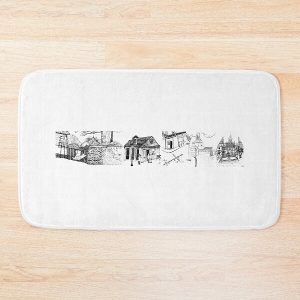 Item preview, (Landscape) Hand-drawn Landmarks of New Orleans designed and sold by hogelstick.