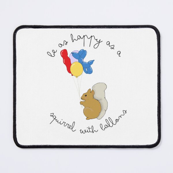 Item preview, Happy squirrel with balloons designed and sold by TaraPen.