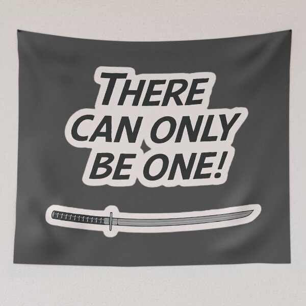 Item preview, Highlander Movie Artwork: There Can Only Be One designed and sold by PinUpPizzazz.