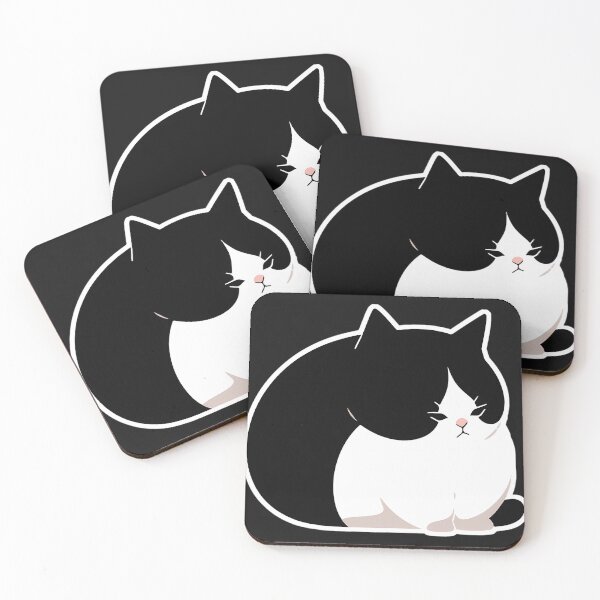 Item preview, Black-And-White-Chonky-Cat-Active-T-Shirt designed and sold by koreya.