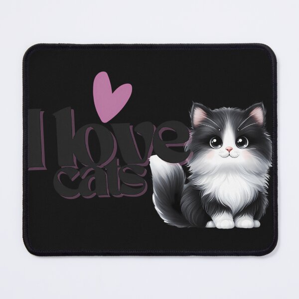Item preview, Black-And-White-Love-Cat-Active-T-Shirt designed and sold by koreya.