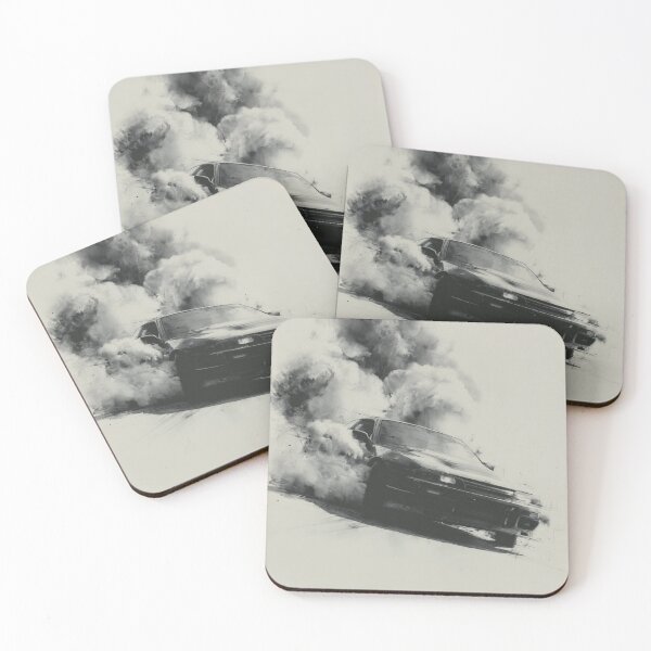 Item preview, Smoke & Ink – Drift in Black and White designed and sold by ArgentoArt.
