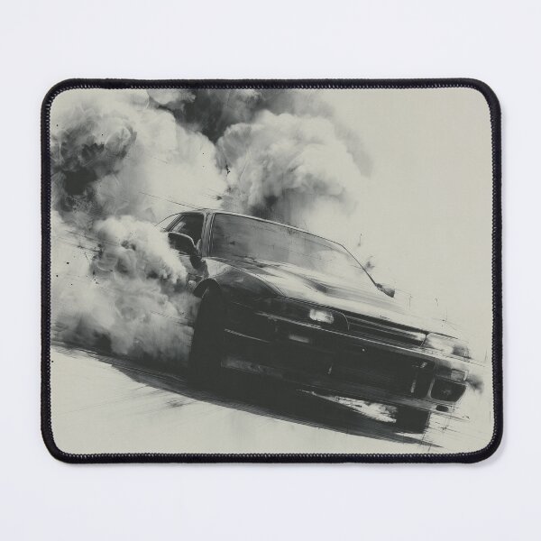 Item preview, Smoke & Ink – Drift in Black and White designed and sold by ArgentoArt.