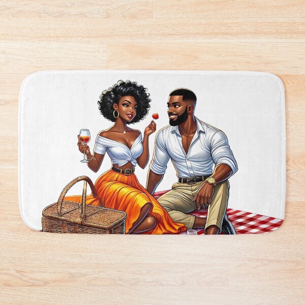 Item preview, Romantic Picnic Date Couple Illustration designed and sold by Lulunza.
