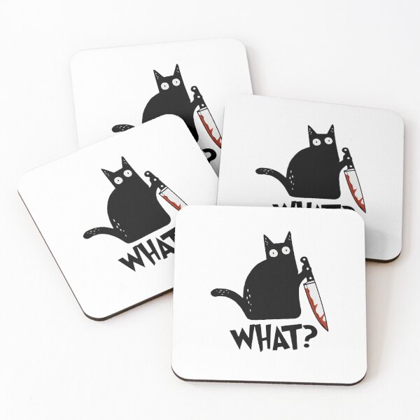 Item preview, Cat What Murderous Black Cat With Knife Gift Premium  designed and sold by TaylorSalee.