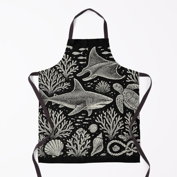 Item preview, Shark Ray Coral Reef Ocean Doodle designed and sold by EdvvinStudios.