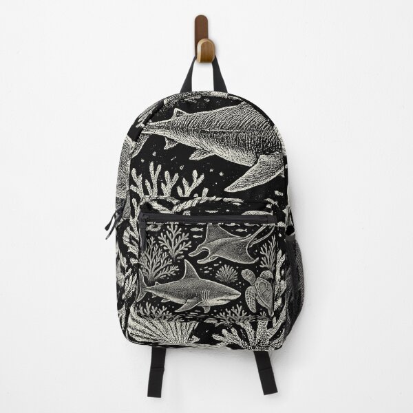 Item preview, Shark Ray Coral Reef Ocean Doodle designed and sold by EdvvinStudios.