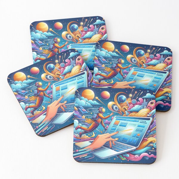 Item preview, Digital Explorer: Surfing the Cosmic Web designed and sold by UXVisionCraft28.