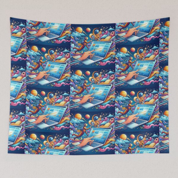 Item preview, Digital Explorer: Surfing the Cosmic Web designed and sold by UXVisionCraft28.