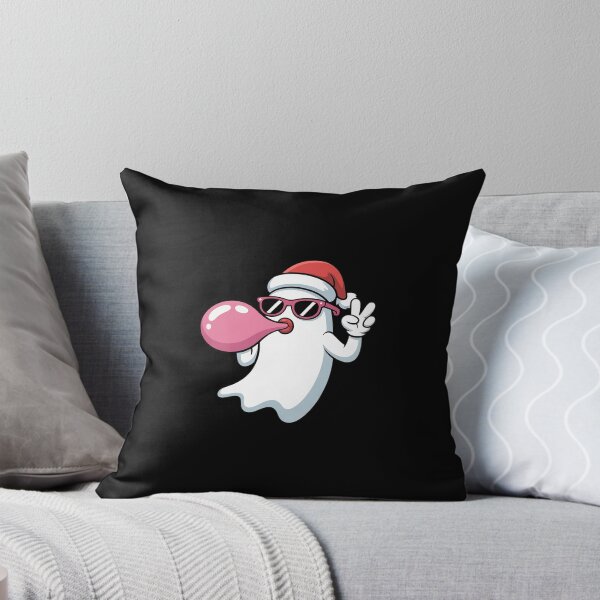 Item preview, Pink Ghost Santa Hat Blowing Bubble Gum Funny Spooky designed and sold by Idarmotar.
