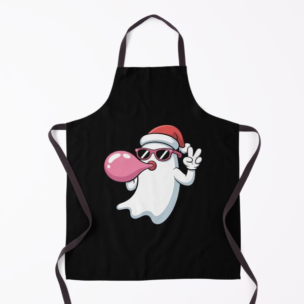 Item preview, Pink Ghost Santa Hat Blowing Bubble Gum Funny Spooky designed and sold by Idarmotar.