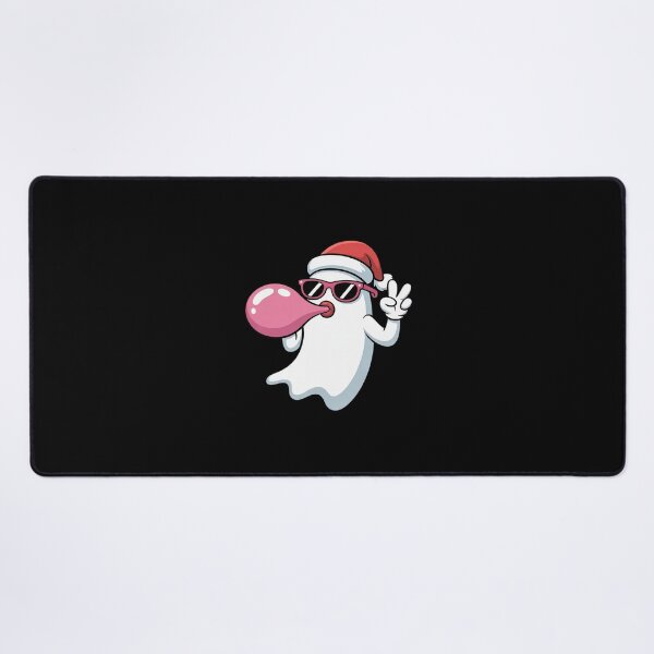 Item preview, Pink Ghost Santa Hat Blowing Bubble Gum Funny Spooky designed and sold by Idarmotar.