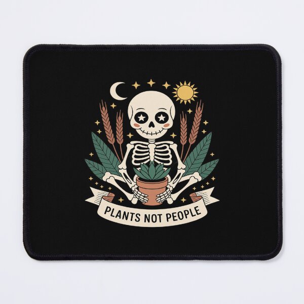 Item preview, Plants Not People Plant Lover Skeleton Gardening Aesthetic designed and sold by Idarmotar.