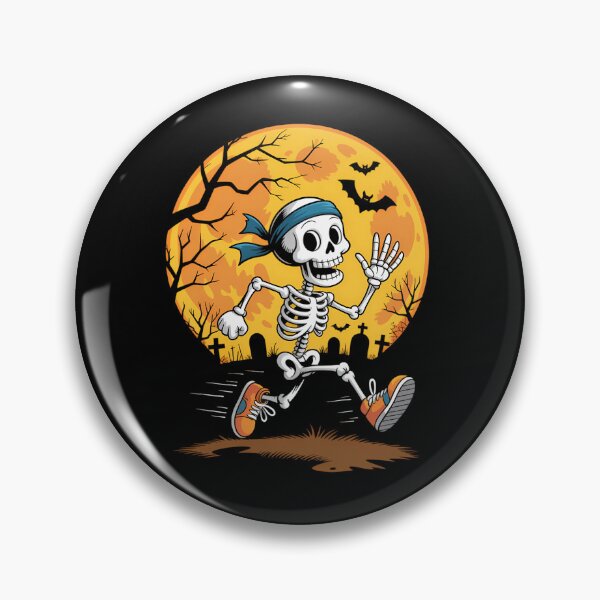 Item preview, Funny Running Skeleton Halloween Sport Runner Marathon designed and sold by tabdejinti.