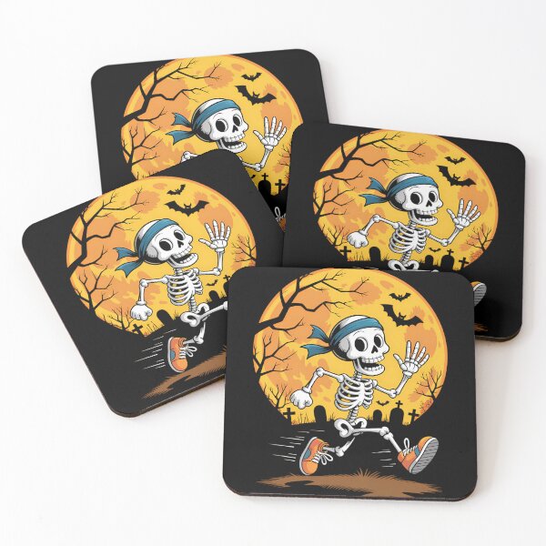 Item preview, Funny Running Skeleton Halloween Sport Runner Marathon designed and sold by tabdejinti.