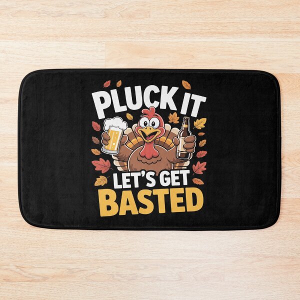 Item preview, Pluck It Let’s Get Basted Funny Turkey Thanksgiving Beer designed and sold by Idarmotar.