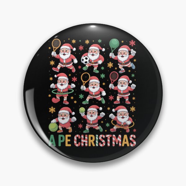 Item preview, Funny Santa PE Teacher Christmas Xmas Vibes A PE Christmas designed and sold by tabdejinti.