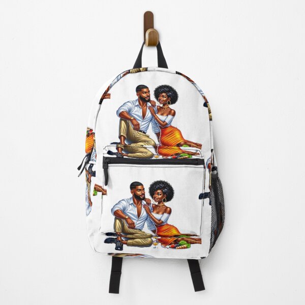Item preview, Black Couple Summer Picnic Scene designed and sold by Lulunza.